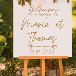 tableau de mariage bienvenue