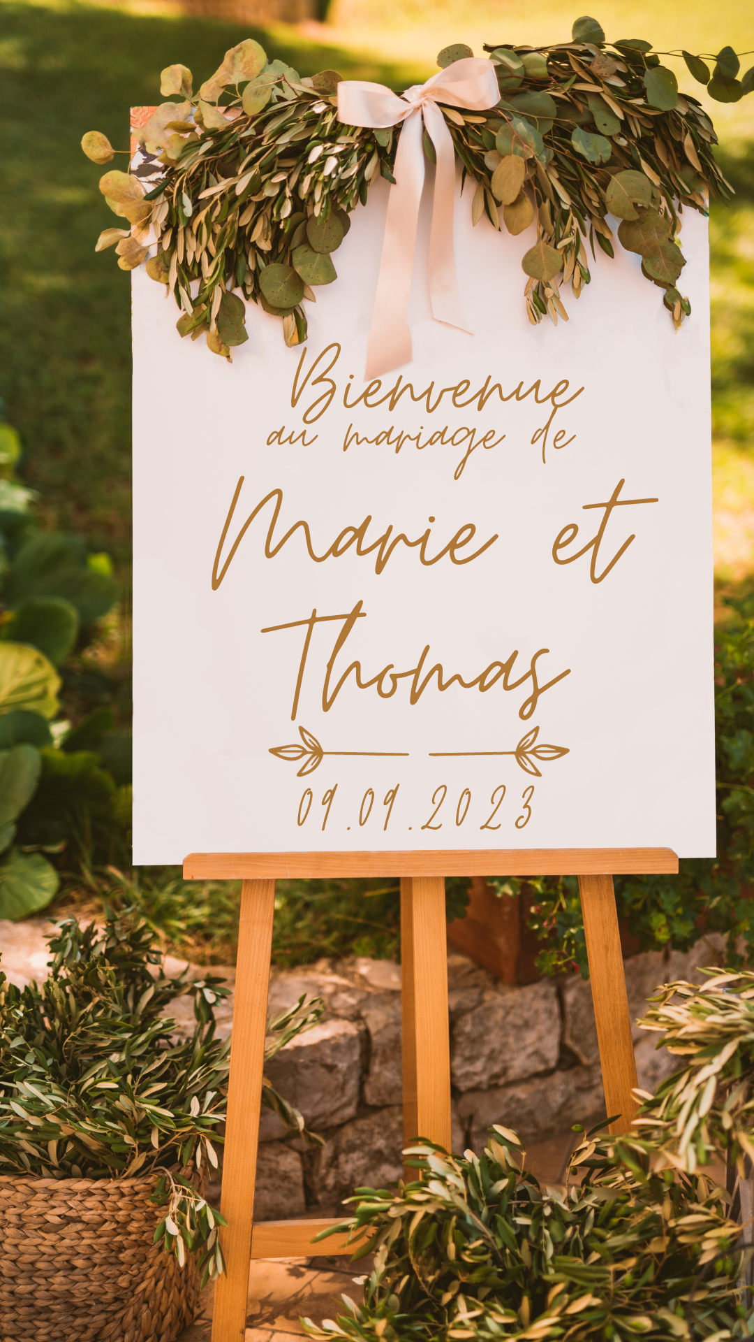 tableau de mariage bienvenue