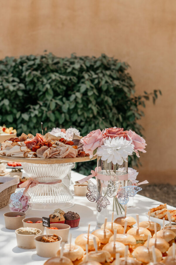 Décoration et mignardises lors d'un événement