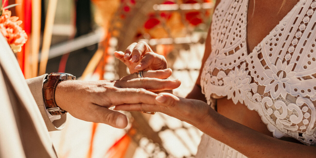 échange d'alliances mariage